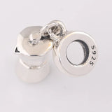 925 Silver Espresso Can Dangle Charm Beads for Women DIY Jewelry