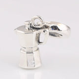 925 Silver Espresso Can Dangle Charm Beads for Women DIY Jewelry