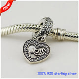 925 Sterling Silver Mum Bracelet Beads with CZ Summer Style