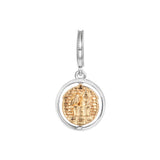 925 Sterling Silver Hedwig Spinning Dangle Charm Beads for Jewelry Making
