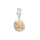 925 Sterling Silver Hedwig Spinning Dangle Charm Beads for Jewelry Making