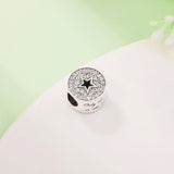 925 Silver Pave & Star Beads for Jewelry Making