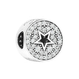 925 Silver Pave & Star Beads for Jewelry Making
