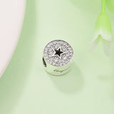 925 Silver Pave & Star Beads for Jewelry Making