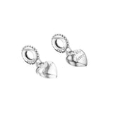Aunt & Niece Split Heart Charm 925 Sterling Silver Beads