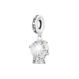 925 Silver Snow Globe Angel Dangle Beads for Bracelet