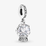 925 Silver Snow Globe Angel Dangle Beads for Bracelet