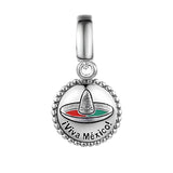 Fits Europe 925 Bracelet Love Mexico Charms Sterling Silver Beads For