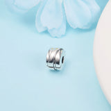 925 Sterling Silver Ribbons Clip Charms for Bracelet Making