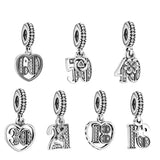 925 Silver 50 Years of Love Charm Beads for Jewelry Making