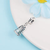 925 Sterling Silver Enchanted Rose Dangle Charms Beads for Bracelet