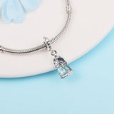 925 Sterling Silver Enchanted Rose Dangle Charms Beads for Bracelet