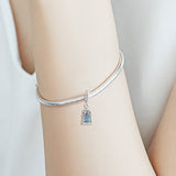 925 Sterling Silver Enchanted Rose Dangle Charms Beads for Bracelet