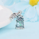925 Sterling Silver Enchanted Rose Dangle Charms Beads for Bracelet