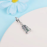 925 Sterling Silver Enchanted Rose Dangle Charms Beads for Bracelet