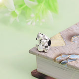 925 Sterling Silver Polar Bears Charms Bead for DIY Jewelry Making