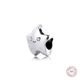 925 Sterling Silver Isa the Star Charms Metal Beads DIY Fine Jewelry Making