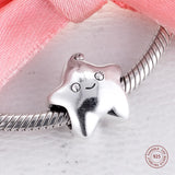 925 Sterling Silver Isa the Star Charms Metal Beads DIY Fine Jewelry Making