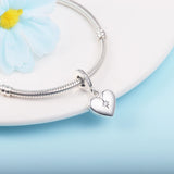 925 Silver Heart Locket Dangle Charm Beads for Jewelry Making