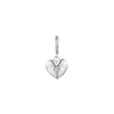 925 Silver Heart Locket Dangle Charm Beads for Jewelry Making