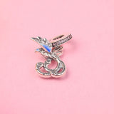 925 Sterling Silver Phoenix Dangle Charm DIY Beads