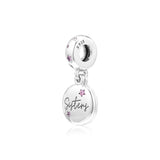 925 Sterling Silver Forever Sisters Dangle Charm Beads