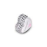 925 Sterling Silver Goddaughter Heart Charms Beads for Jewelry Making