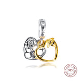 925 Silver Hearts & Bees Charms for Jewelry Making