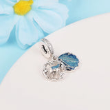 Europe Bracelet Charms 925 Sterling Silver Patronus Winged Key Pendant