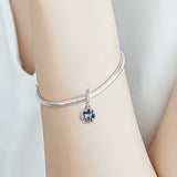 Europe Bracelet Charms 925 Sterling Silver Patronus Winged Key Pendant