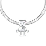 Bella Bot Charm 925 Sterling Silver Jewelry Kralen