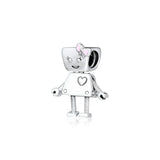 Bella Bot Charm 925 Sterling Silver Jewelry Kralen