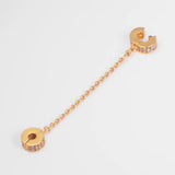 925 Silver Safety Chain Clip Charm Beads Women DIY Jewelry