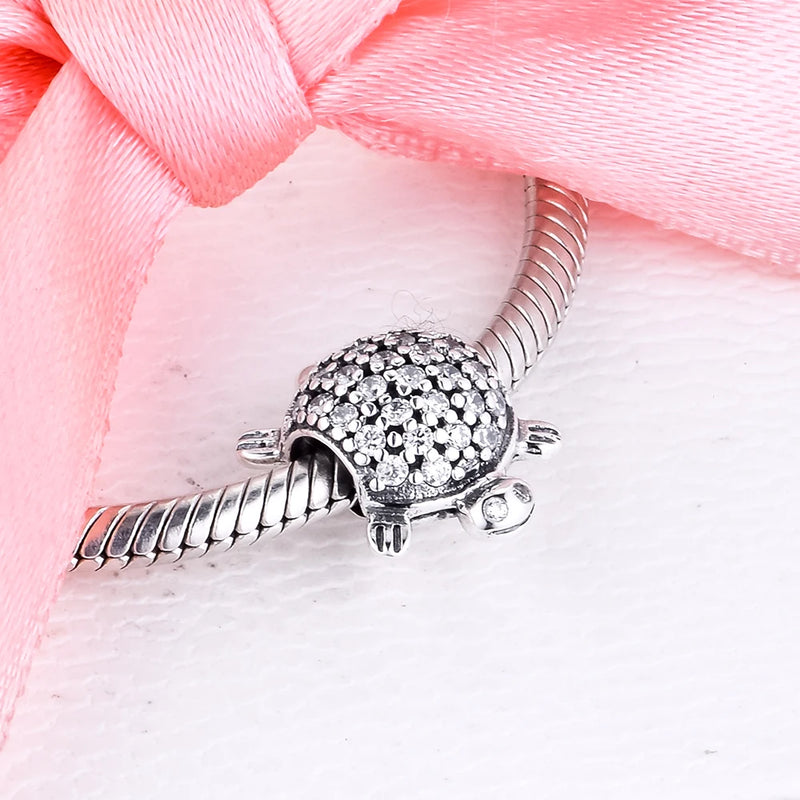 Sterling Silver Sea Turtle Charms Beads for Women DIY Jewelry Making