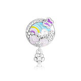 Flower Colour Story Charms 925 Silver Beads for Jewelry Making