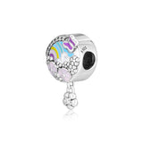 Flower Colour Story Charms 925 Silver Beads for Jewelry Making