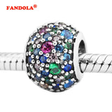 Europe Bracelet Pave CZ Charms 925 Silver DIY Beads for Jewelry