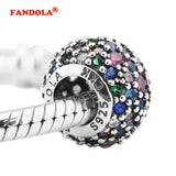 Europe Bracelet Pave CZ Charms 925 Silver DIY Beads for Jewelry