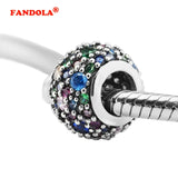 Europe Bracelet Pave CZ Charms 925 Silver DIY Beads for Jewelry