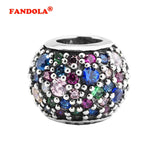 Europe Bracelet Pave CZ Charms 925 Silver DIY Beads for Jewelry
