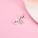 Europe Bracelet 925 Charm Silver 15th Birthday Dangle Beads Jewelry