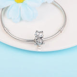 925 Silver Kitten & Yarn Ball Beads for Jewelry Making