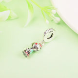 925 Sterling Silver Doll Hanbok Beads for Jewelry Making