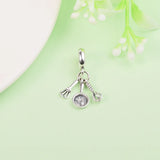 925 Silver Spatula, Frying Pan & Whisk Dangle Beads