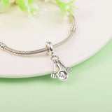 925 Silver Spatula, Frying Pan & Whisk Dangle Beads