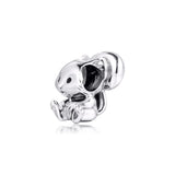925 Sterling Silver Squirrel Charm Animal Beads for Jewelry Making DIY Gift