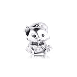 925 Sterling Silver Squirrel Charm Animal Beads for Jewelry Making DIY Gift