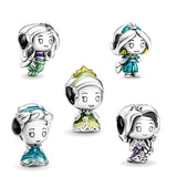 925 Sterling Silver Jasmine Mermaid Princess Charm Beads