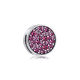 Europe Bracelet Pink Pave Clip Stopper Beads 925 Sterling Silver Charms