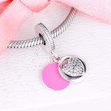 925 Silver Devoted Heart Charms Pendant Beads DIY Jewelry Making